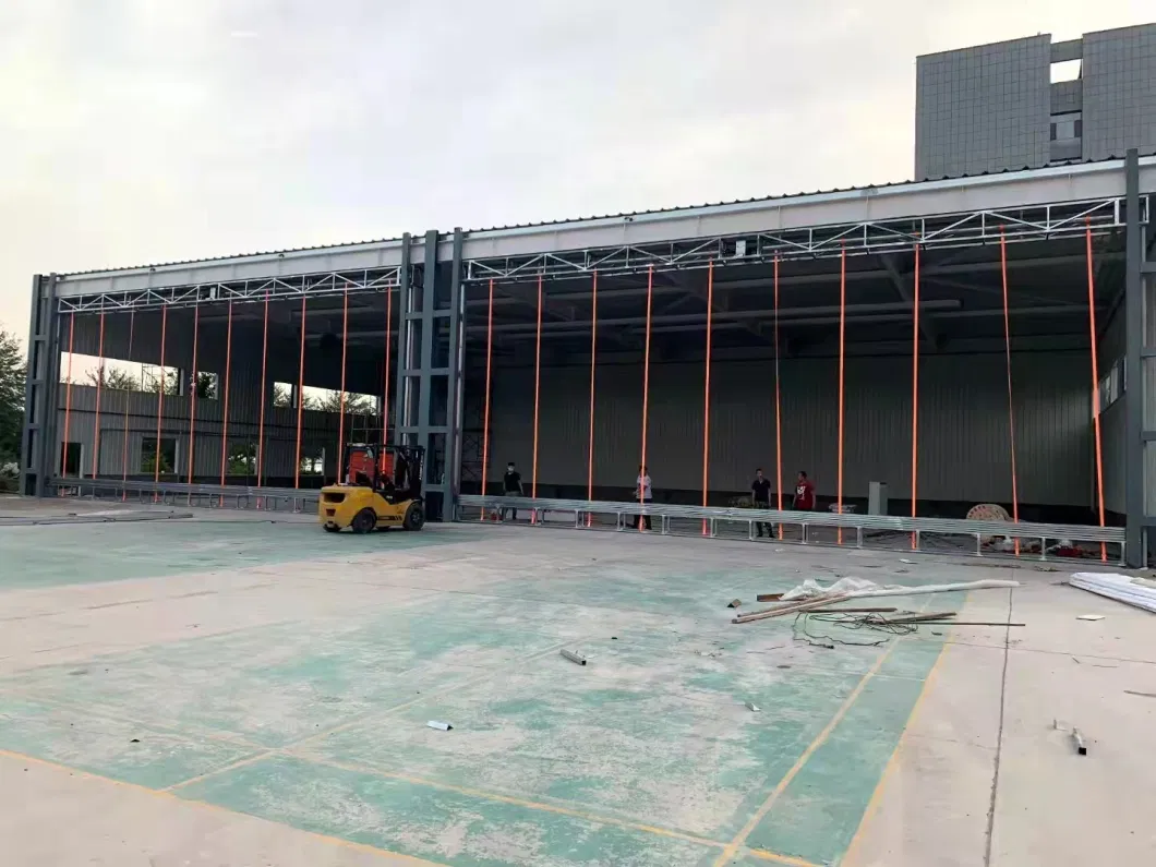 Industrial Automatic Heavy Duty Security Flexible PVC Fabric Huge Folding Stacking Roll up Mega Hangar Door for Shipyard, Aviation Airport, Blasting Room