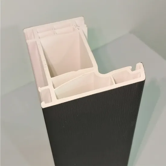 Perfis de janela de batente UPVC Perfis de estrutura de batente de PVC